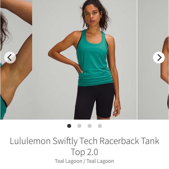 Lululemon Swiftly Tech Racerback Tank Top 2.0 Teal Lagoon / Teal Lagoon Sz 10 - Picture 13 of 13